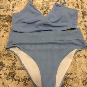 Light Blue two Piece Swimsuit